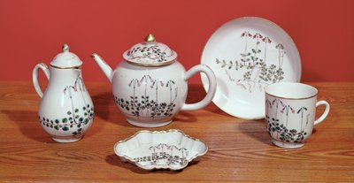 Tea service presented to Carl Linnaeus (1707-78) by Swedish School